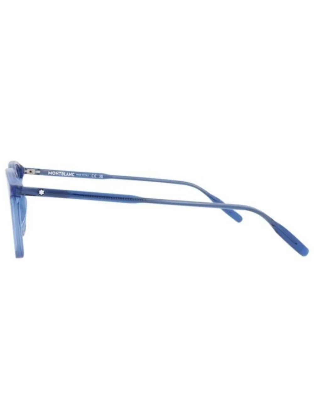 New Montblanc Mens Square/Rectangle Blue Blue Transparent Fashion Designer Eyegl